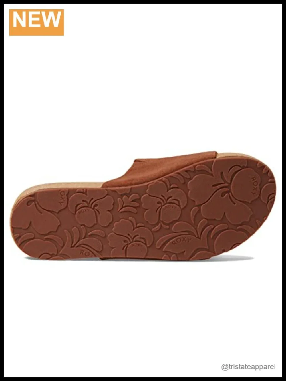 Wedge Platform Slide Sandal Faux Suede Cork Midsole Casual